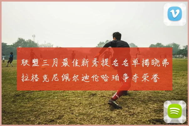 联盟三月最佳新秀提名名单揭晓弗拉格克尼佩尔迪伦哈珀争夺荣誉